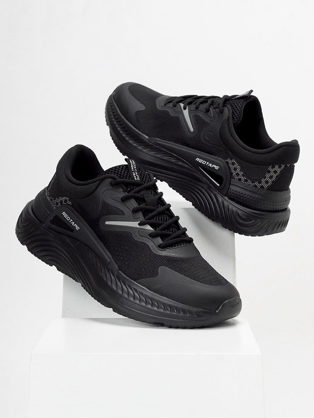 Red Tape Men Textured Lace-Up Walking Shoes