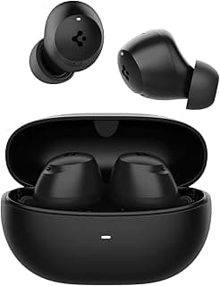 Spigen Audio Newly Launched SA-TW P10 True Wireless in Ear Earbuds with 30H Playtime, Upto 40dB 4 Multi-Mode ANC Pro, EQ Customizing App, 6-MIC, Gaming Mode, 10mm Driver, IPX4 - Black