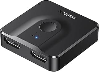 UGREEN HDMI Switch 2 in 1 Out 4K 60Hz Splitter, Bi-Directional 2 Input 1 Output Support 3D Compatible with Xbox PS4 PS5 Blu-Ray Player TV Stick HDTV Monitor