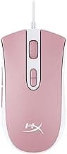 HyperX Pulsefire Core - RGB Gaming Mouse, Software Controlled RGB Light Effects, Pixart 3327 Sensor Up to 6,200Dpi, 7 Programmable Buttons, Wired Mouse Weight 87G - White/Pink (639P1AA)