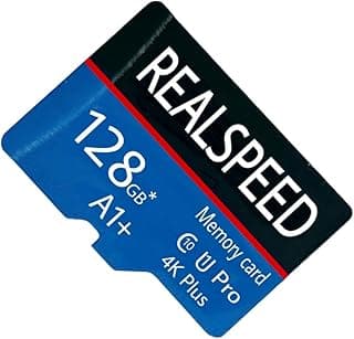 REALSPEED 128GB MicroSD Memory Card Class 10, A1, 140 MB/s Write Speed, 4K Plus, U Pro