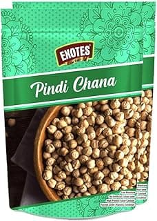 Exotes Pindi Chana 500g – Perfect for Traditional Indian Meals Like Chole Bhature, Chole Masala, Tikkis, Pulao & Chaat | "Zaika Jo Dil Chhoo Jaye – Sirf Exotes ke Saath!"